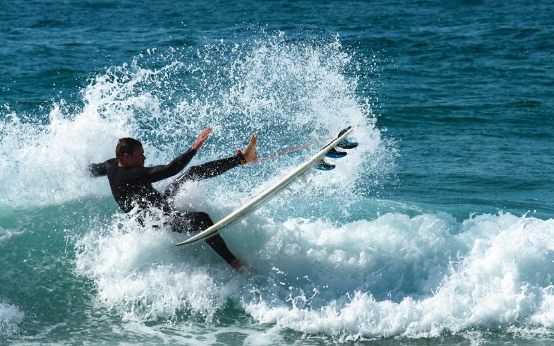 Lee más sobre el artículo ¿Qué es un wipeout en el surf? Las caídas en el surf